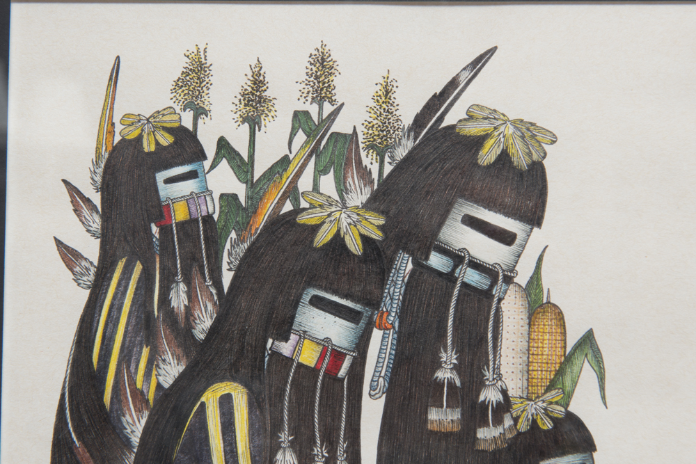 Tom Dashee Hopi Kachinas Watercolor