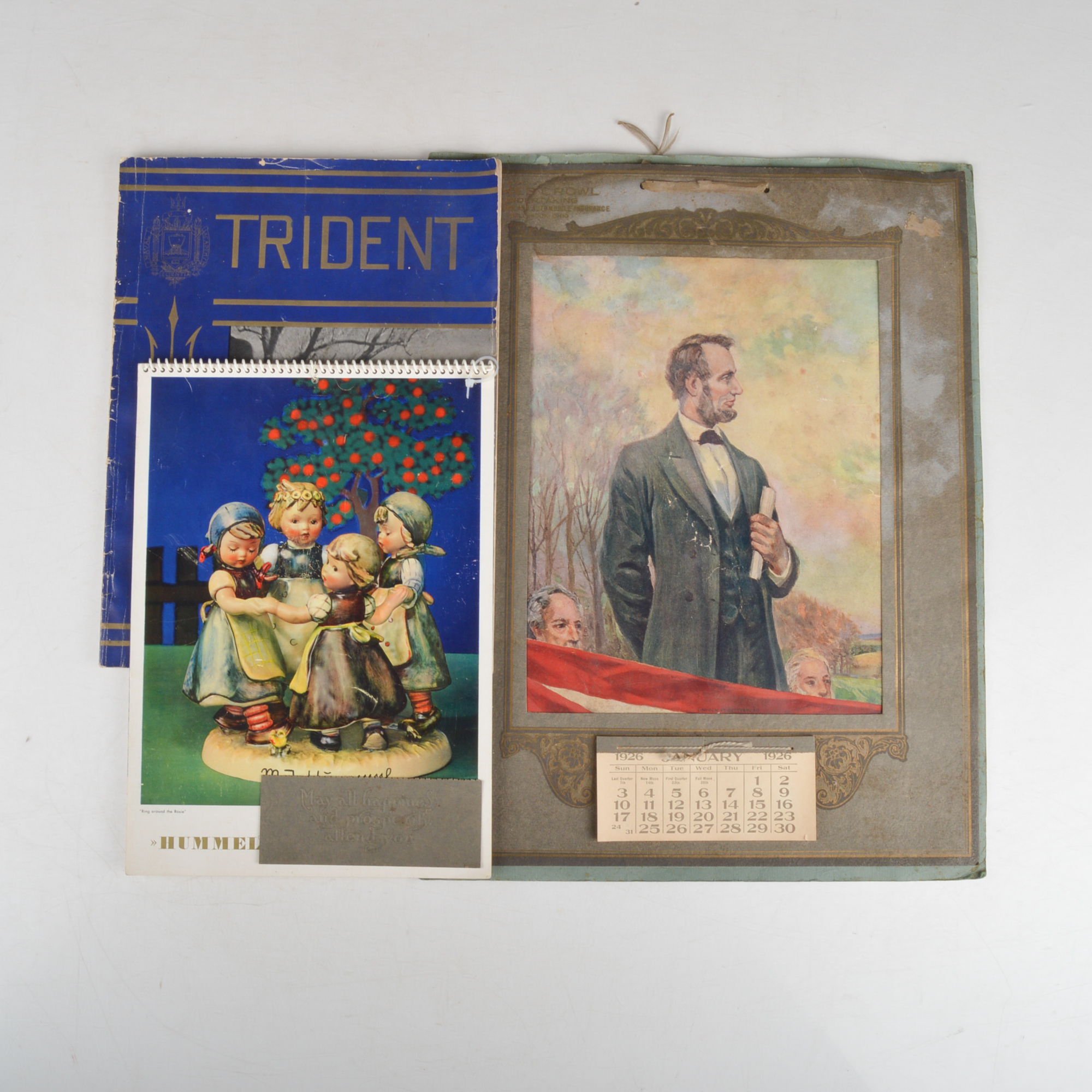 Vintage Lincoln, Hummel Calendars and Navy Magazine
