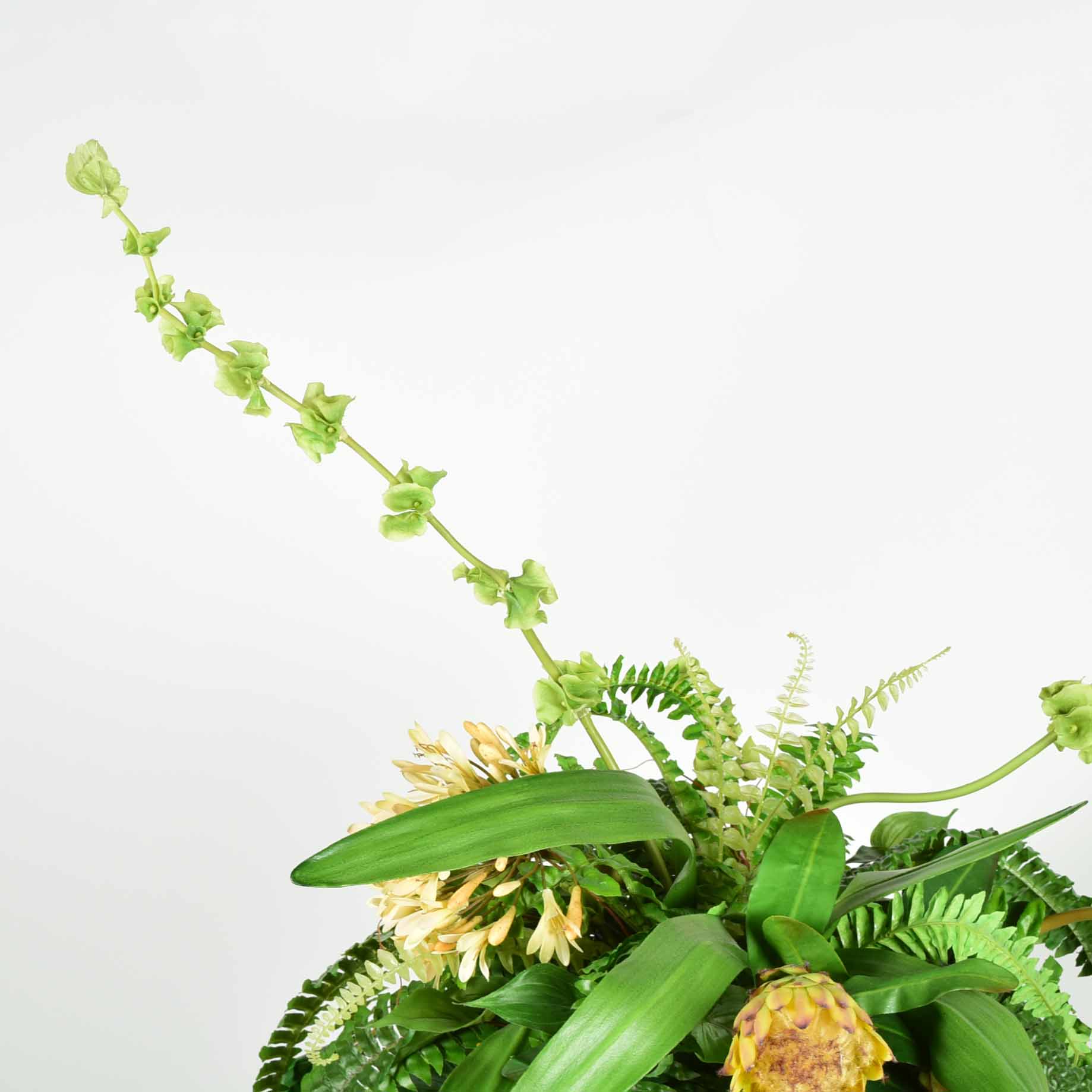 Italian Style Resin Planter with Fern and Flora