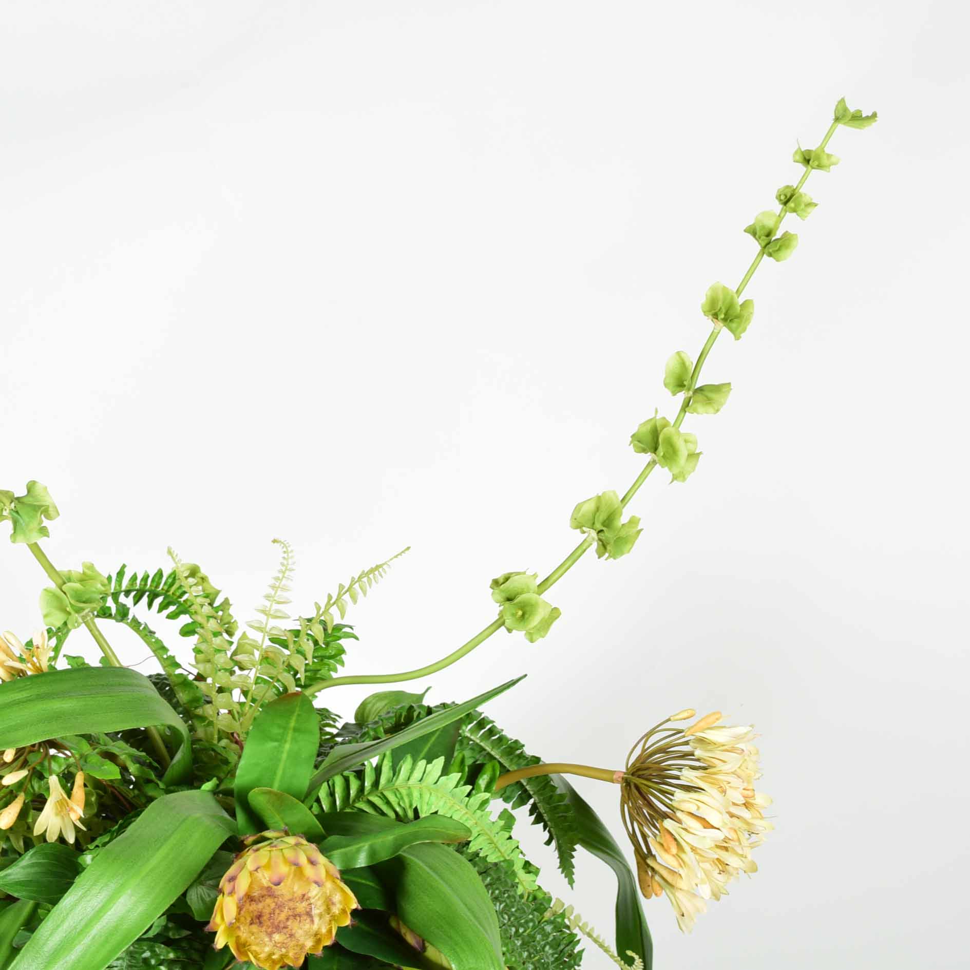 Italian Style Resin Planter with Fern and Flora