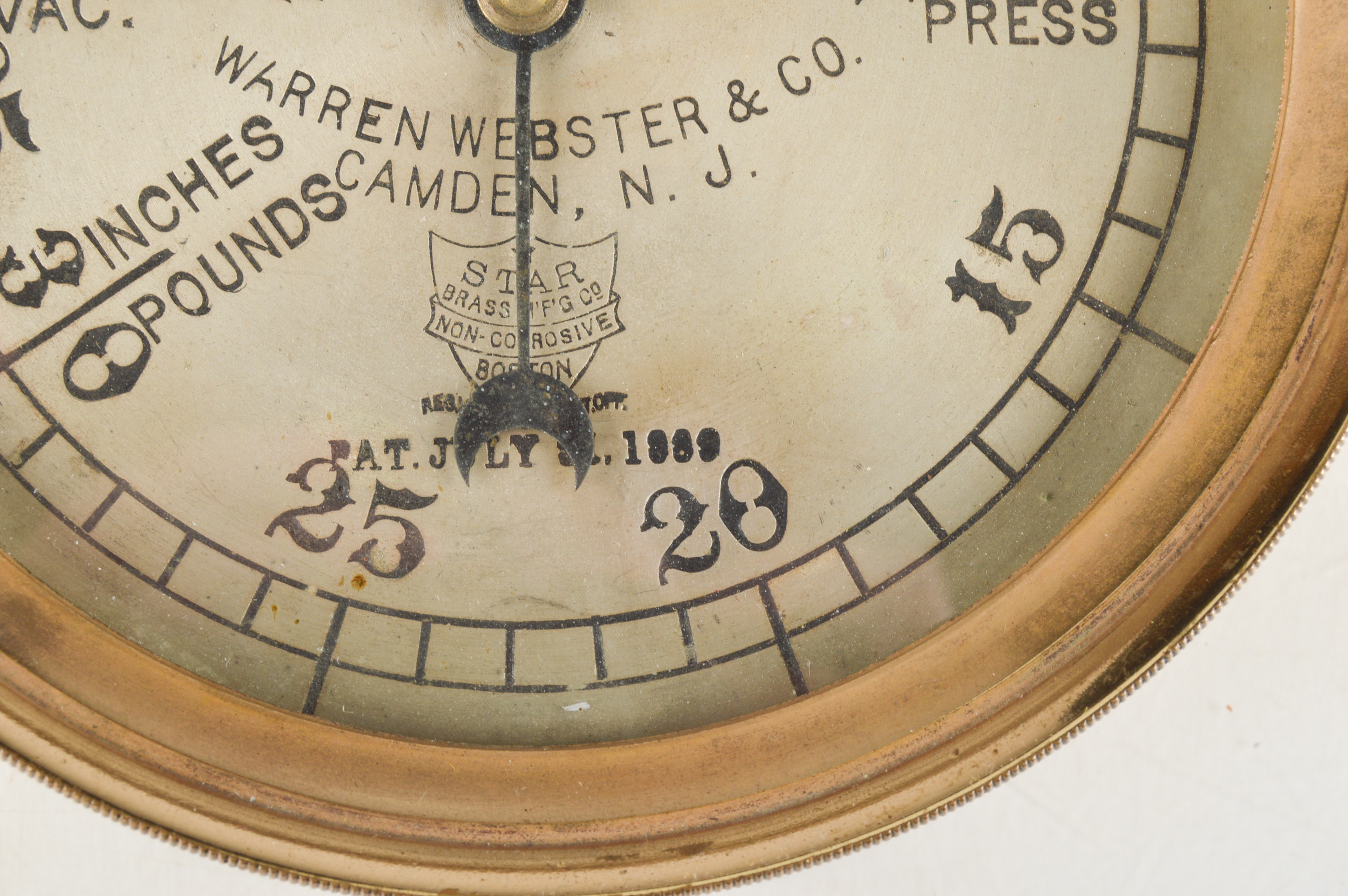 Antique Webster Modulation System Steam Heating Gauge