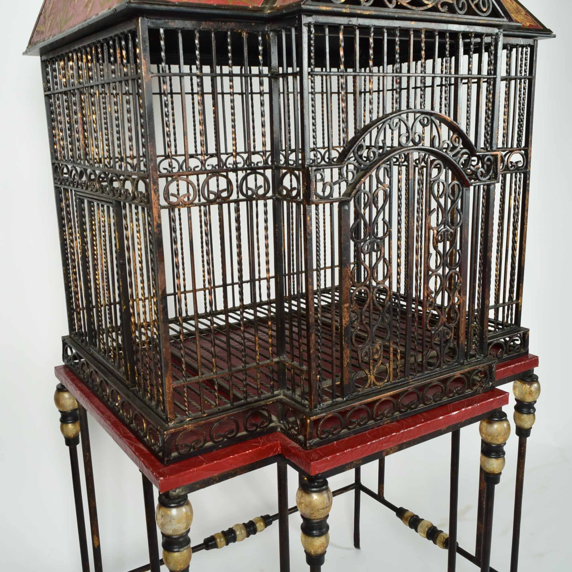 Decorative Standing Birdcage