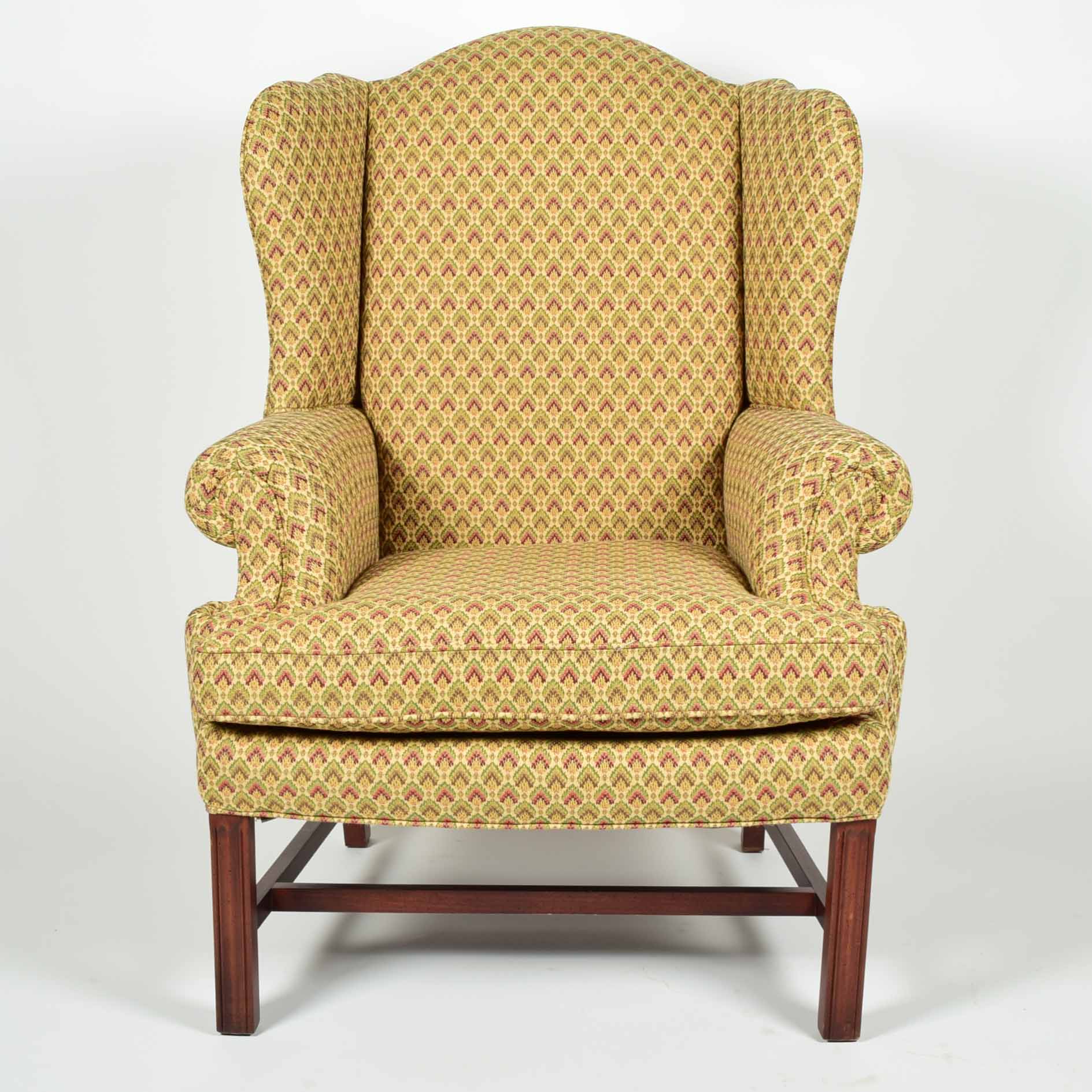 Chippendale Style Wing Armchair