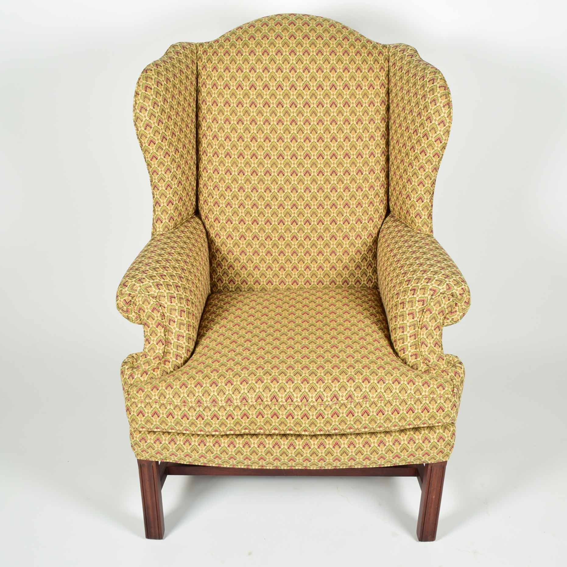 Chippendale Style Wing Armchair