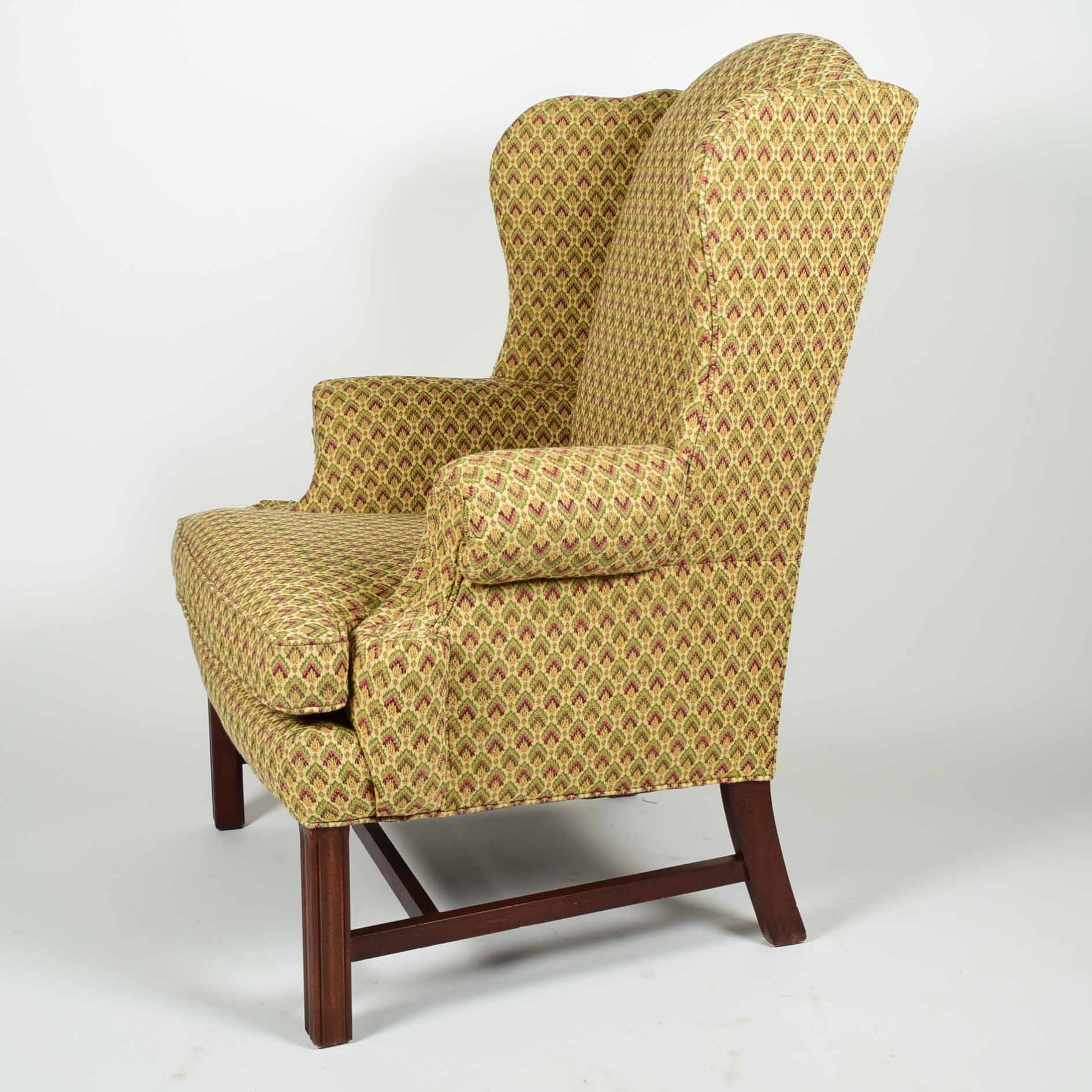 Chippendale Style Wing Armchair