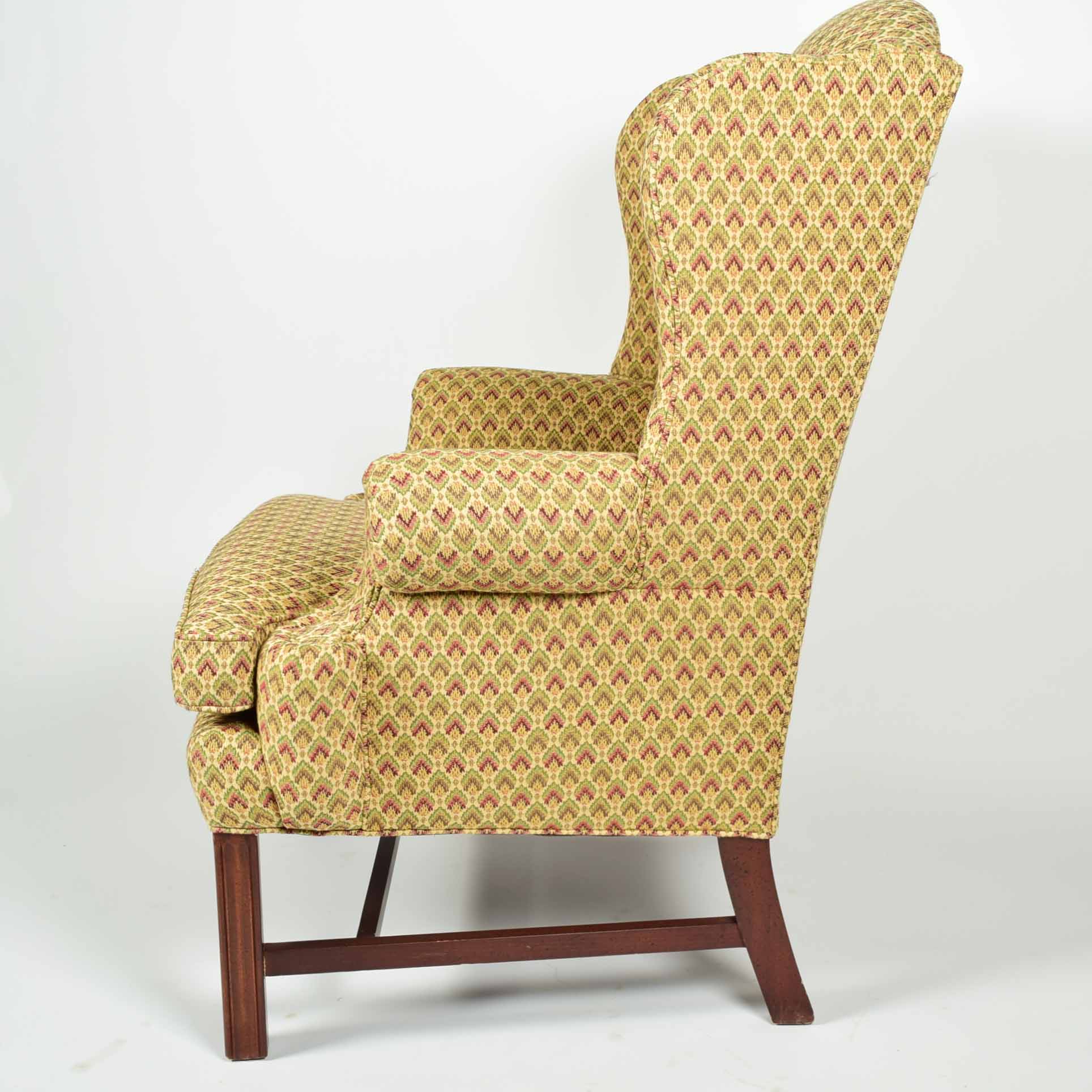 Chippendale Style Wing Armchair