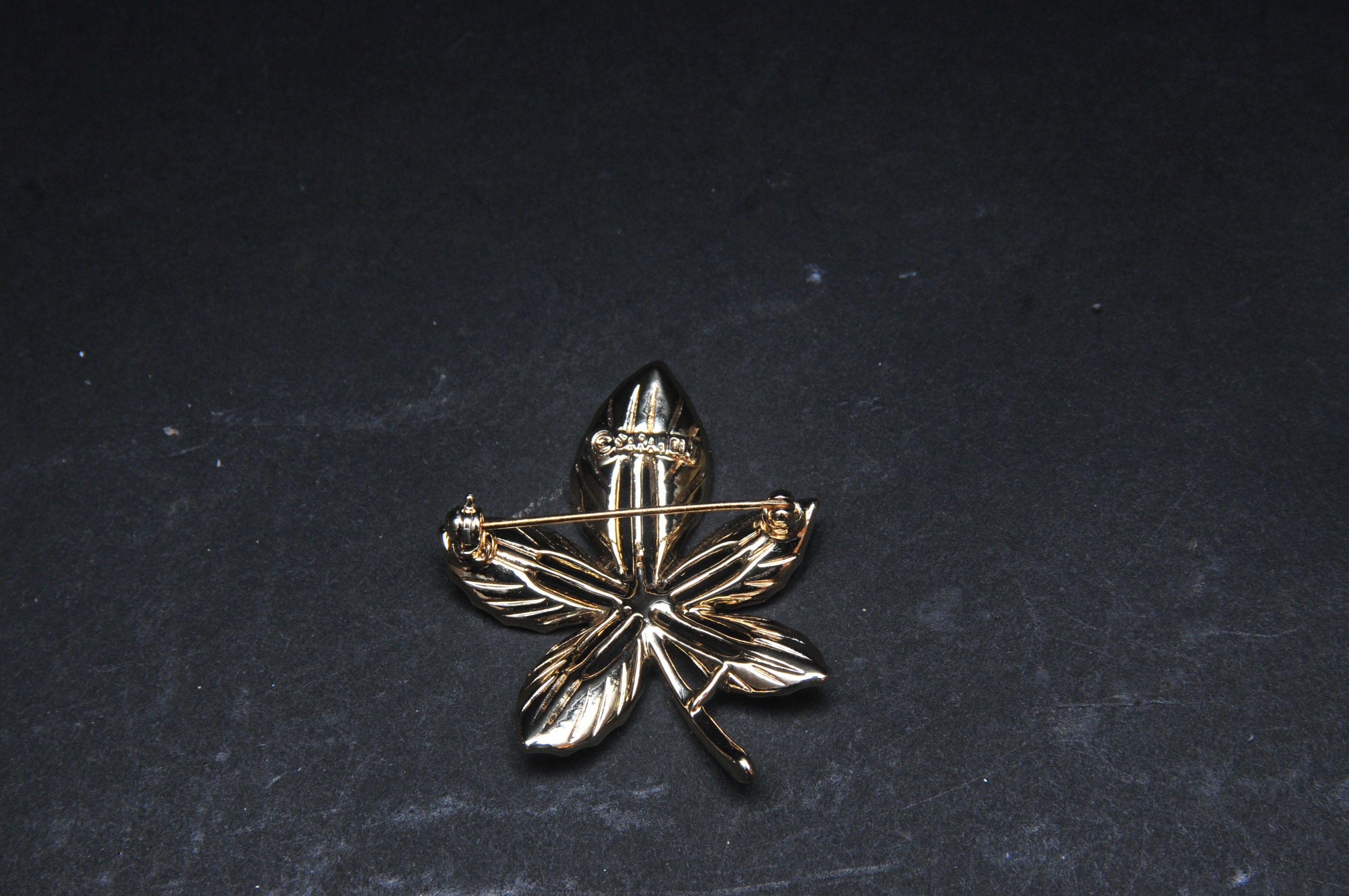 Vintage Sarah Coventry Ivy Leaf Pin and Clip-On Earrings Set and Silver Tone Ring