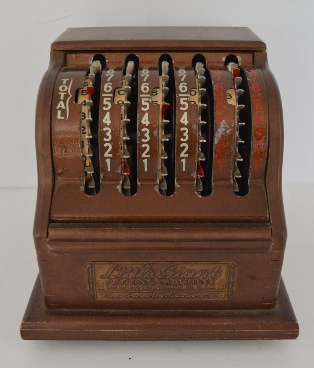 Vintage Little Giant Adding Machine, Circa 1920s
