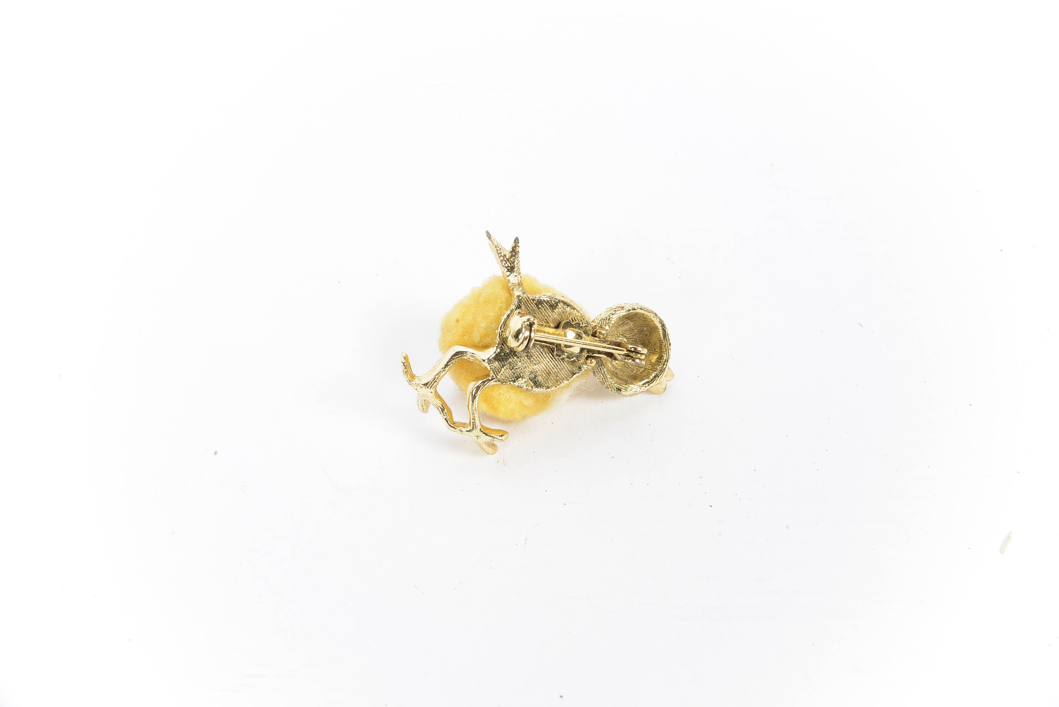 Autumn Haze Mink Fur Afghan Hound Dog Brooch (c1950's)