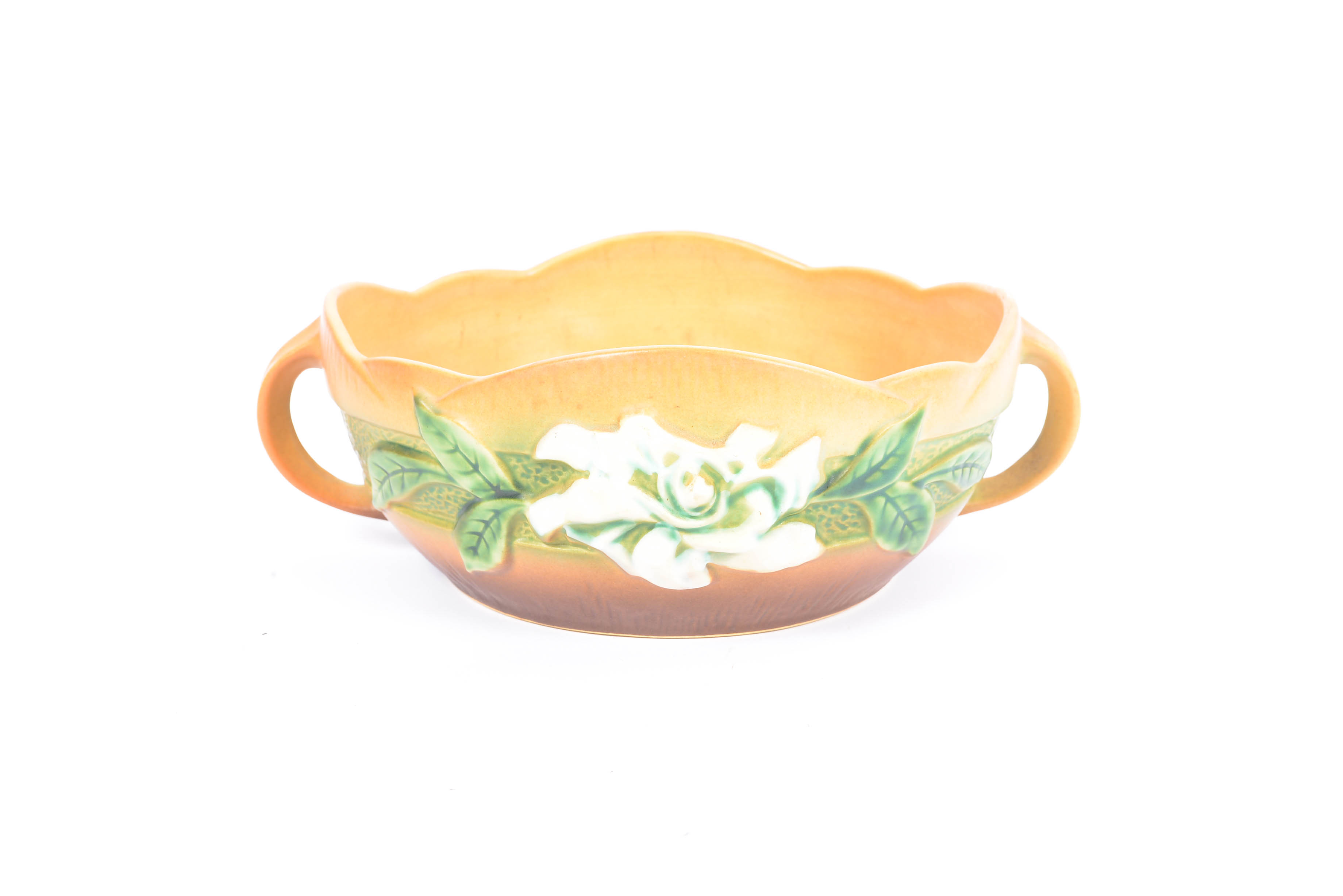 1950's Roseville Pottery Gardenia - Console Bowl and Vase