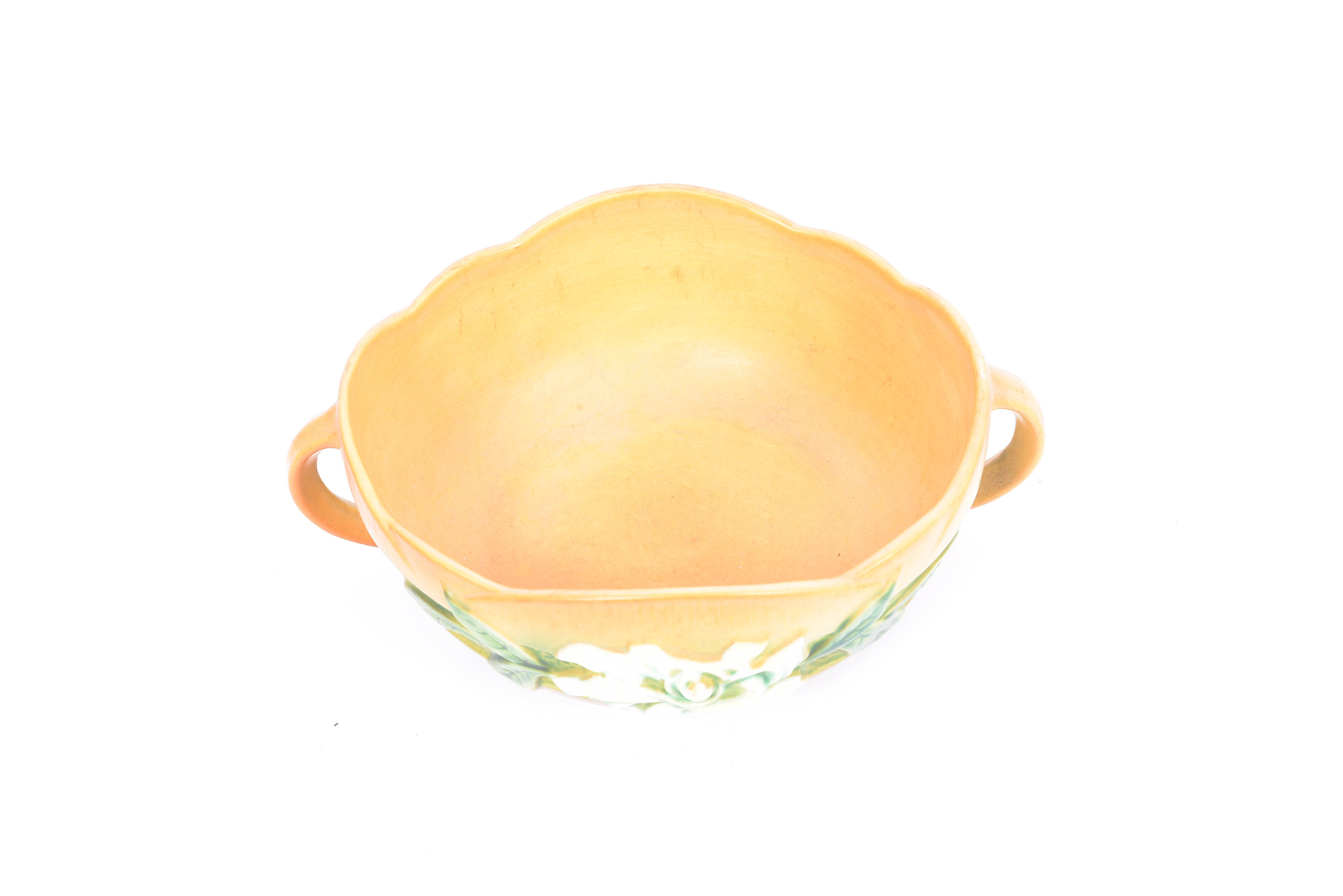 1950's Roseville Pottery Gardenia - Console Bowl and Vase