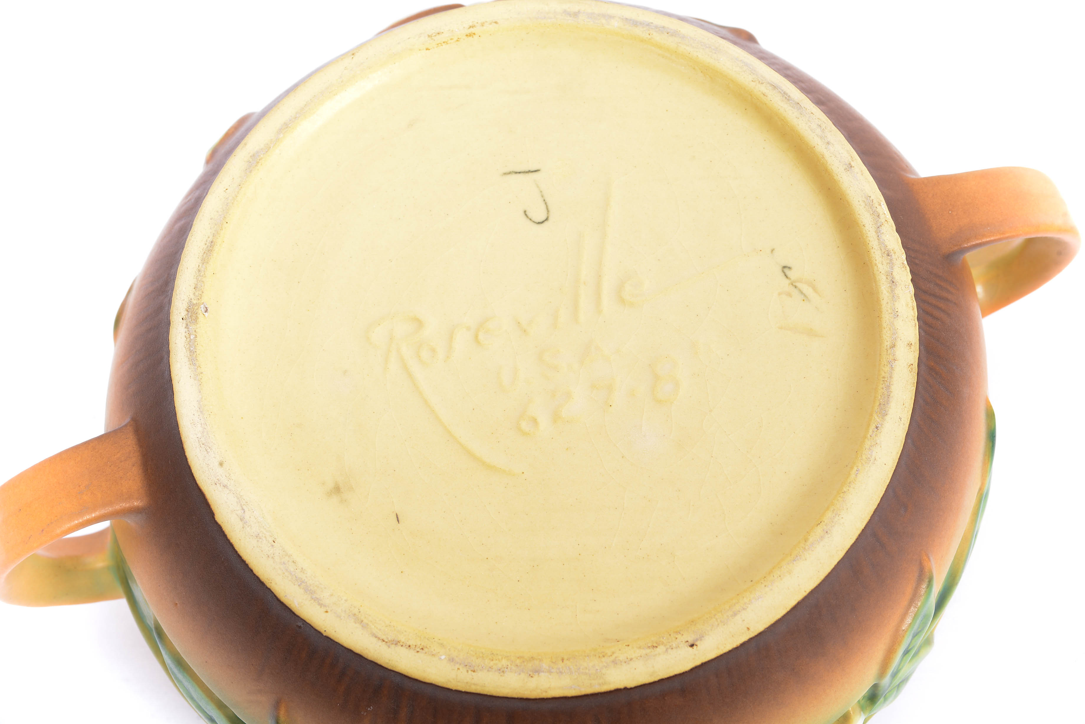 1950's Roseville Pottery Gardenia - Console Bowl and Vase