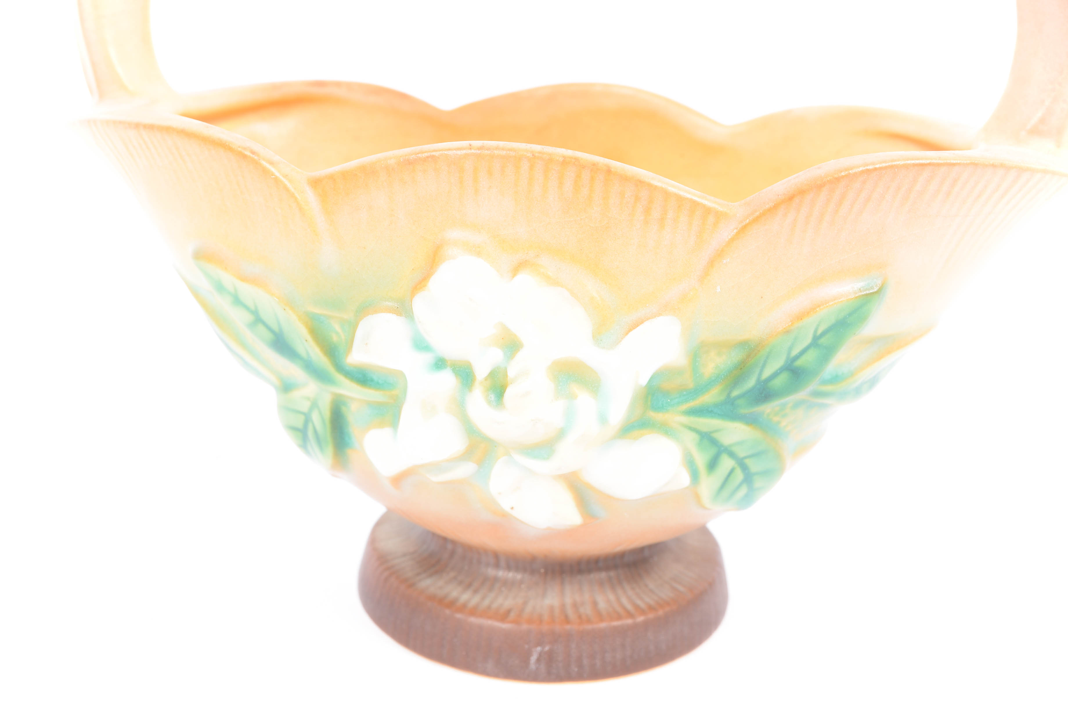 1950's Roseville Pottery Gardenia - Console Bowl and Vase