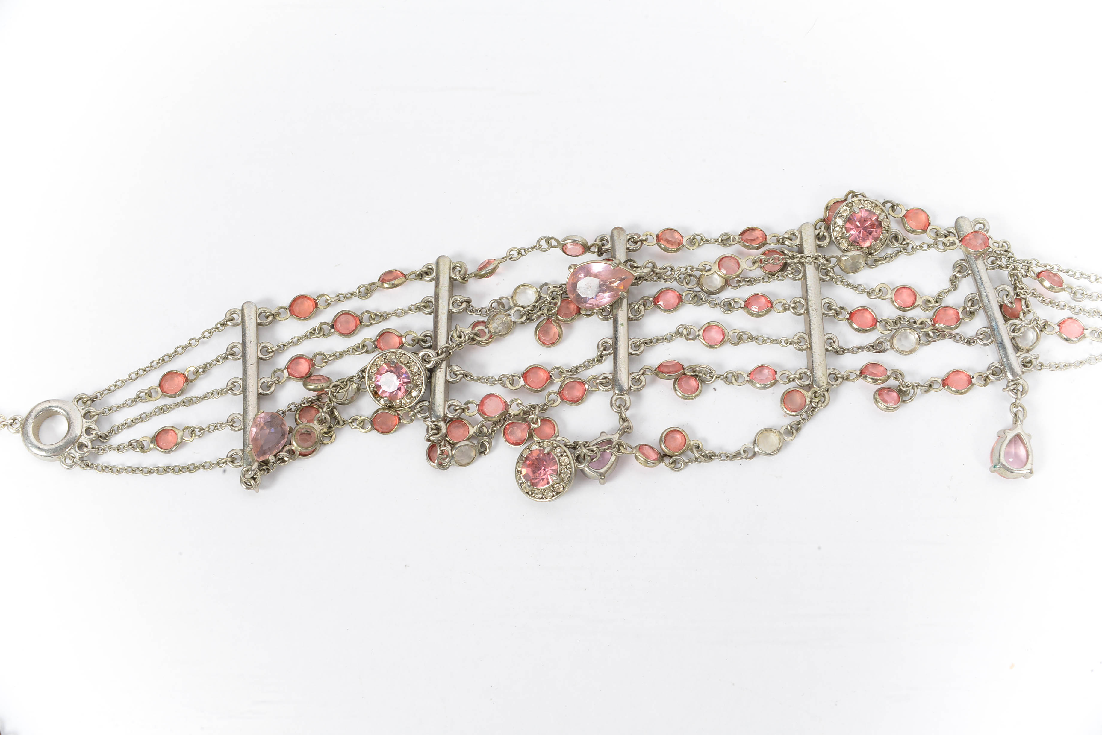 Pink Clear Stone Choker