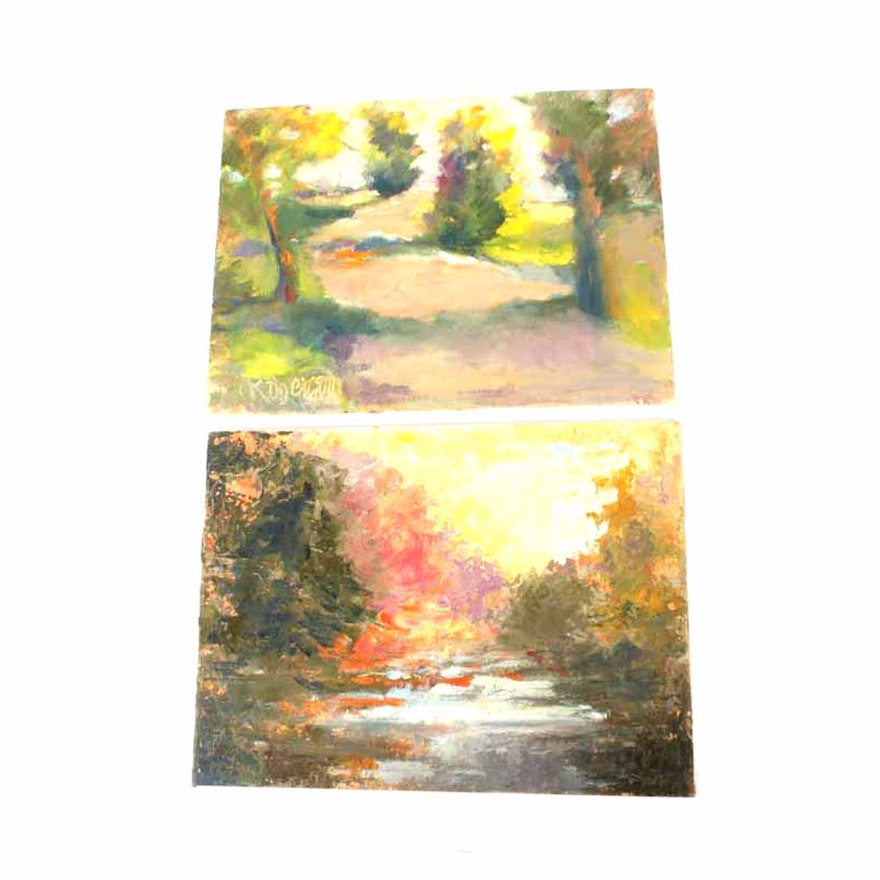 Two Penny Roberson Original Oil Paintings