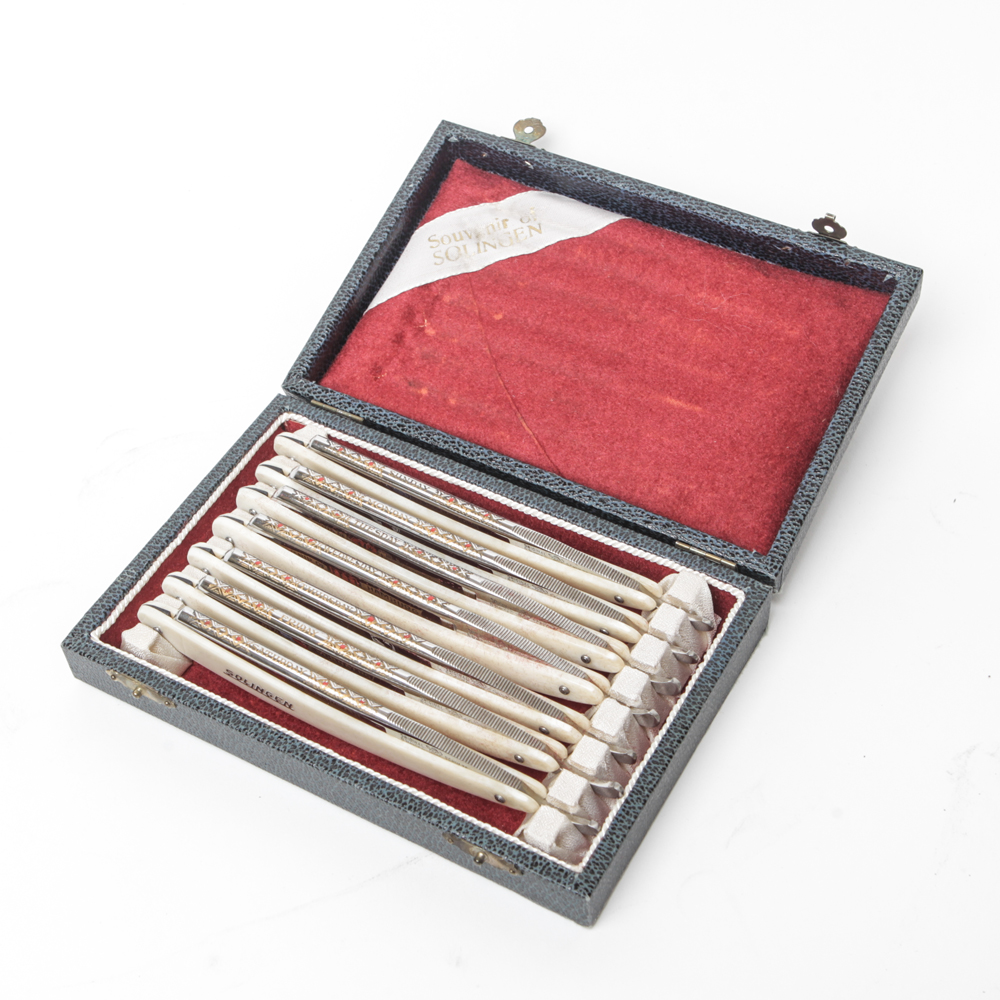 German Souvenir Straight Razor Set