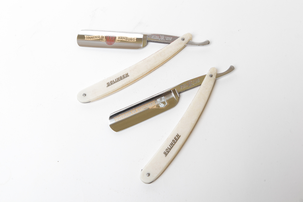 German Souvenir Straight Razor Set