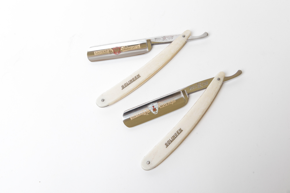 German Souvenir Straight Razor Set