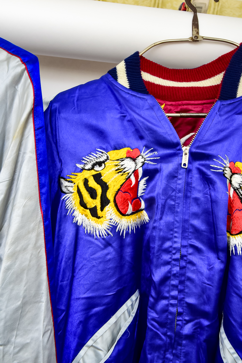 Pair of Vintage Satin Korean Tour Reversible Jackets