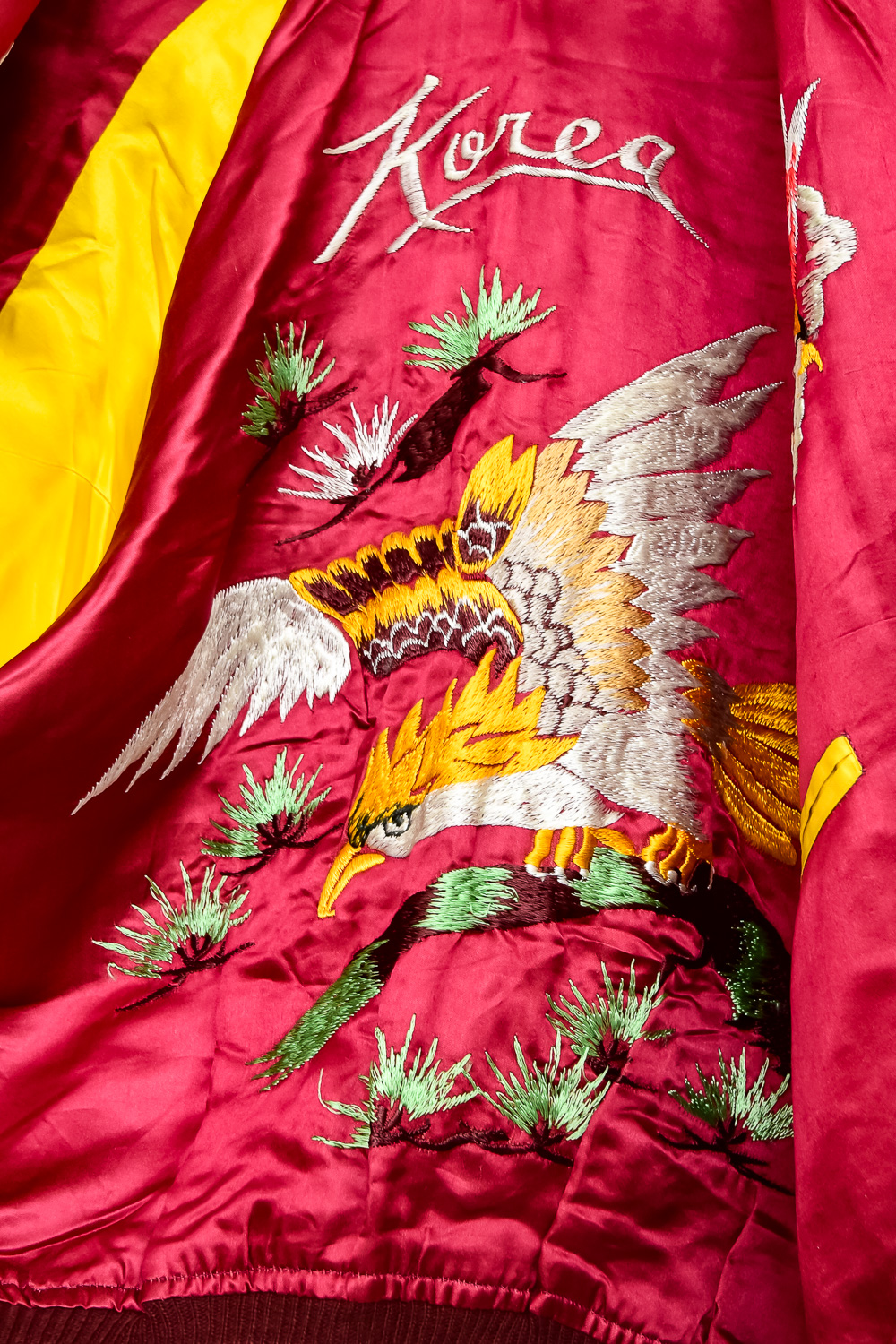 Pair of Vintage Satin Korean Tour Reversible Jackets