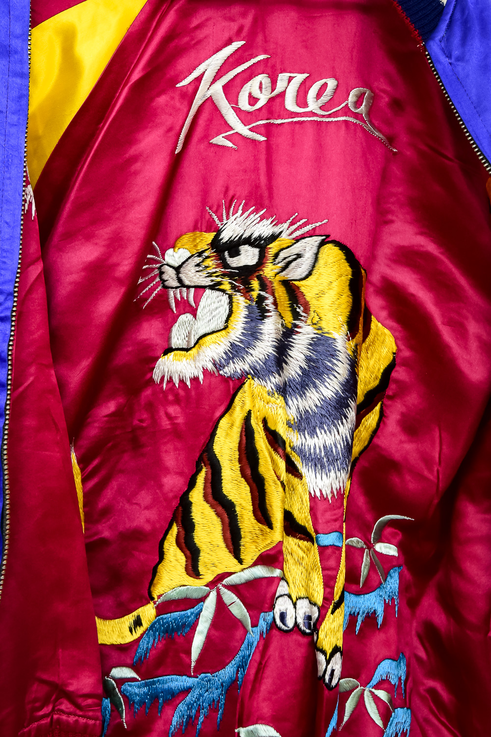 Pair of Vintage Satin Korean Tour Reversible Jackets