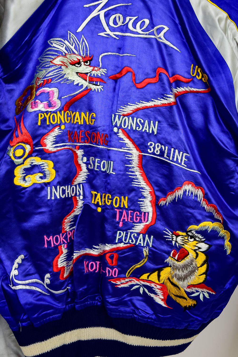 Pair of Vintage Satin Korean Tour Reversible Jackets