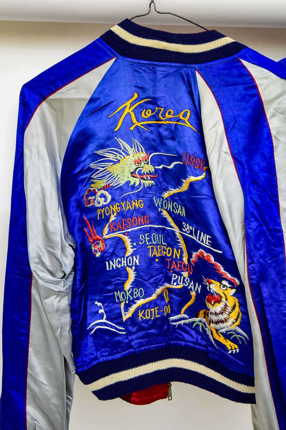 Pair of Vintage Satin Korean Tour Reversible Jackets