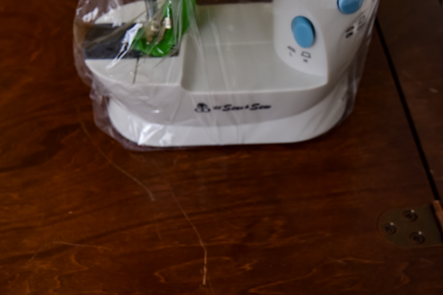 Kenmore Sewing Machine, Wood Cabinet, and Accessories