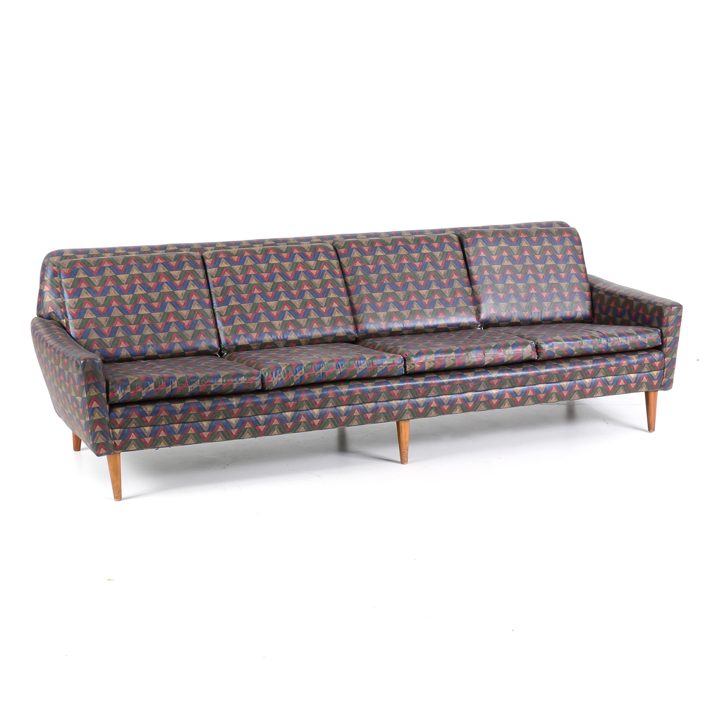 Mid Century Modern Milo Baughman Style Sofa
