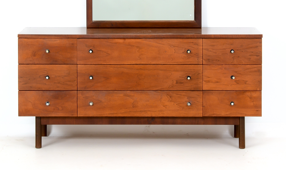 Stanley Long Chest of Drawers with Mirror