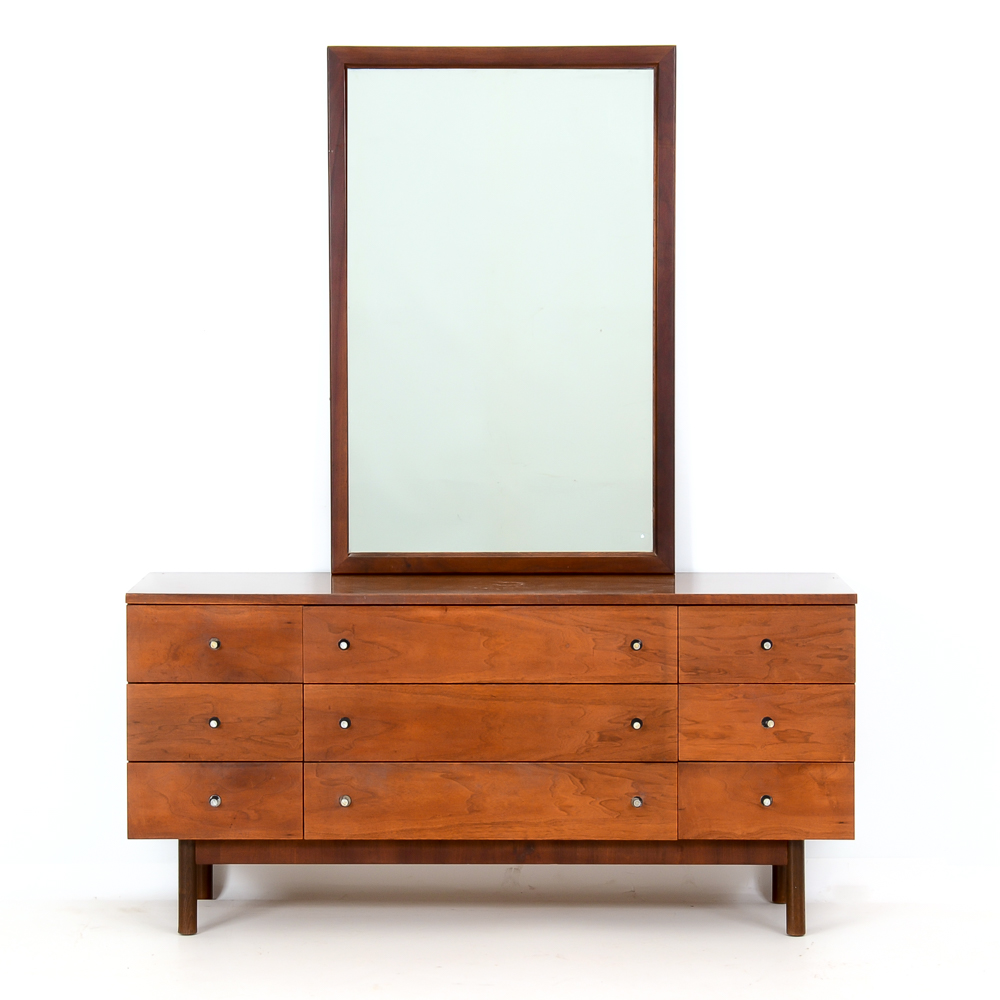 Stanley Long Chest of Drawers with Mirror
