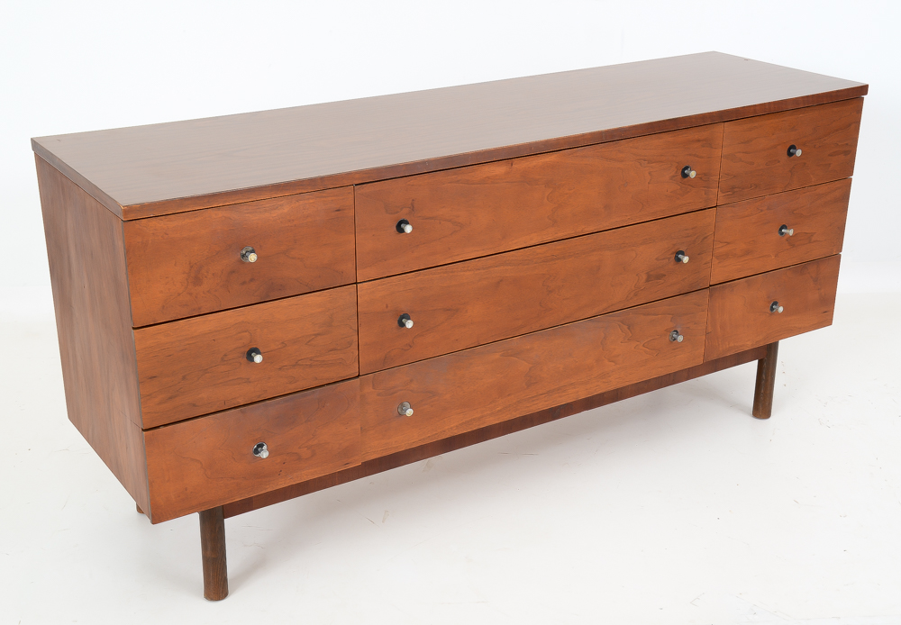 Stanley Long Chest of Drawers with Mirror