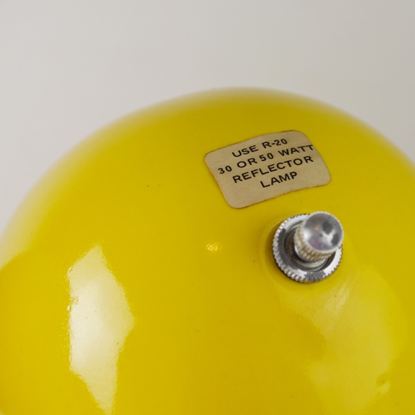 Pair of Mid Century Modern Yellow Table Lamps