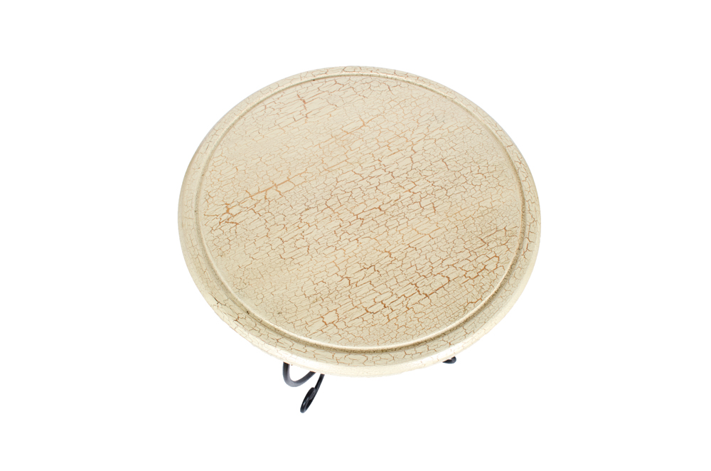 Wrought Iron Table and Lamp