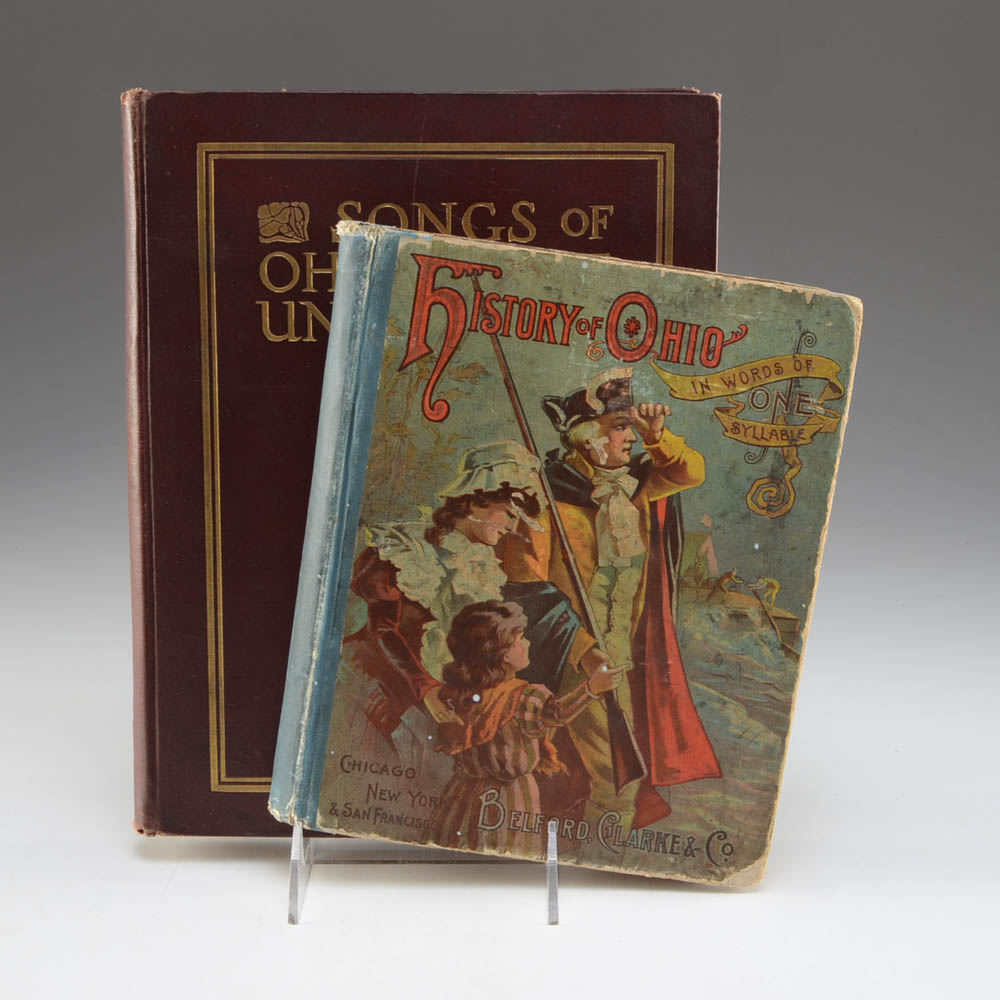 "History of Ohio" and "Songs of Ohio State" First Editions, plus Letter to Woody Hayes