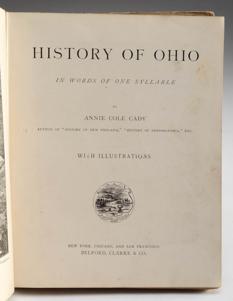 "History of Ohio" and "Songs of Ohio State" First Editions, plus Letter to Woody Hayes