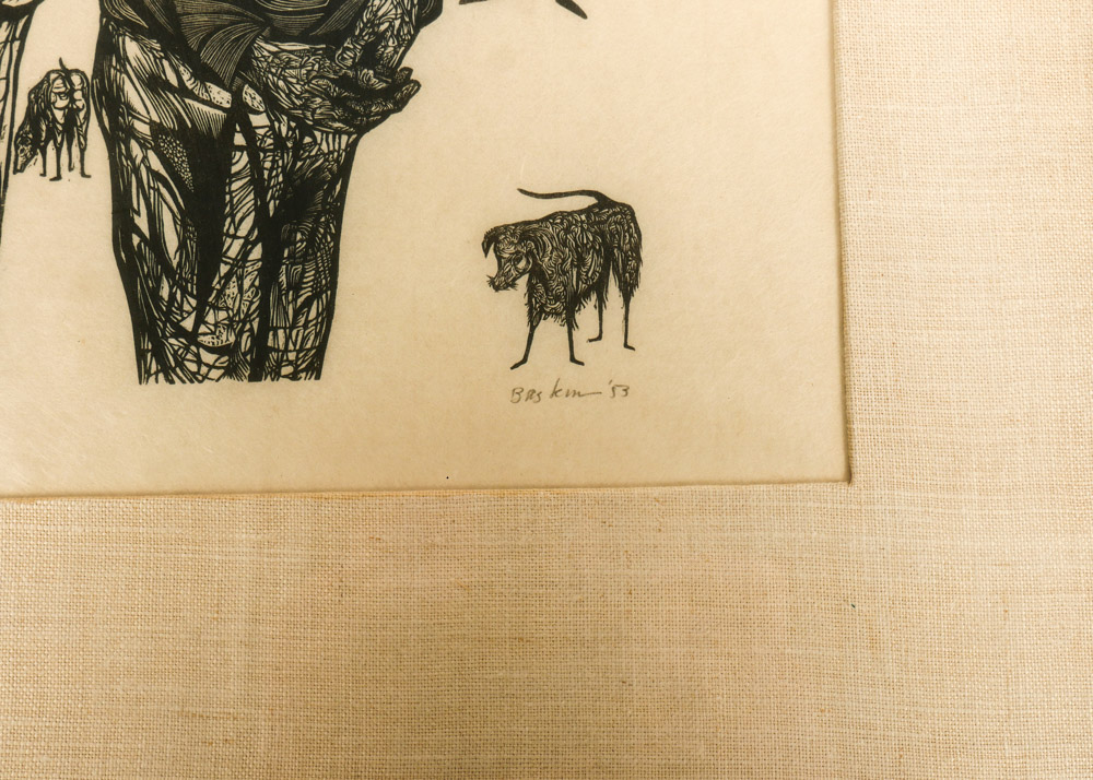 Original Signed Leonard Baskin Woodblock Print