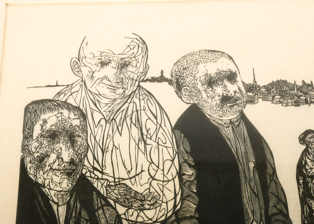 Original Signed Leonard Baskin Woodblock Print