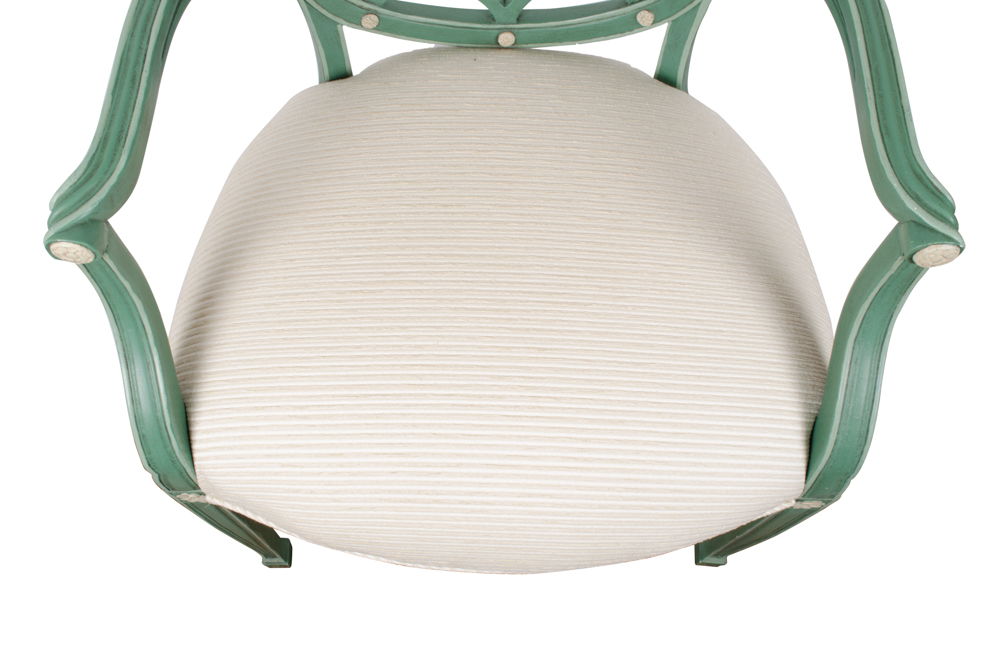 Spider Back Painted Armchair