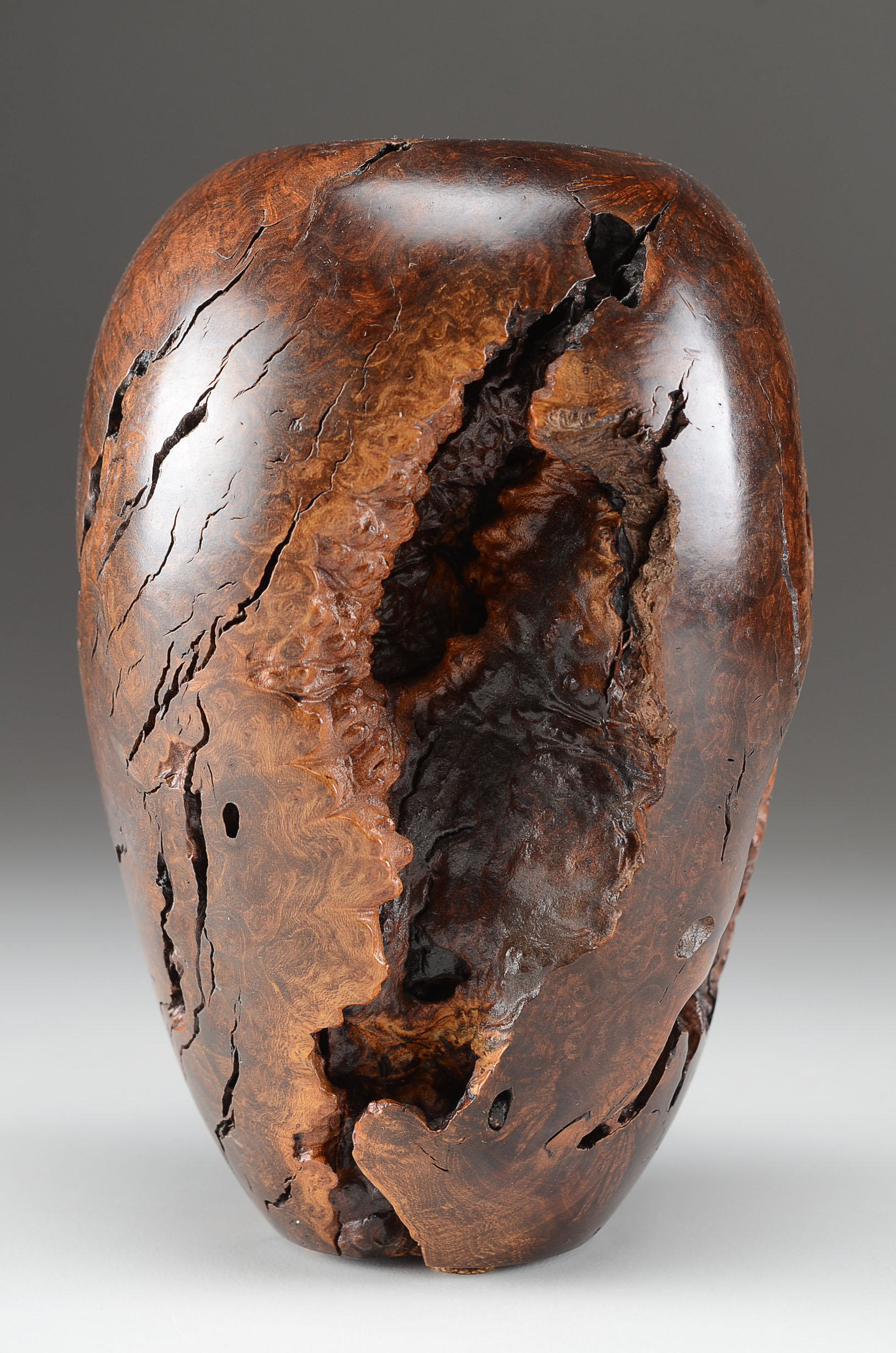 Coast Gallery Hand Turned Burled Wood Vase