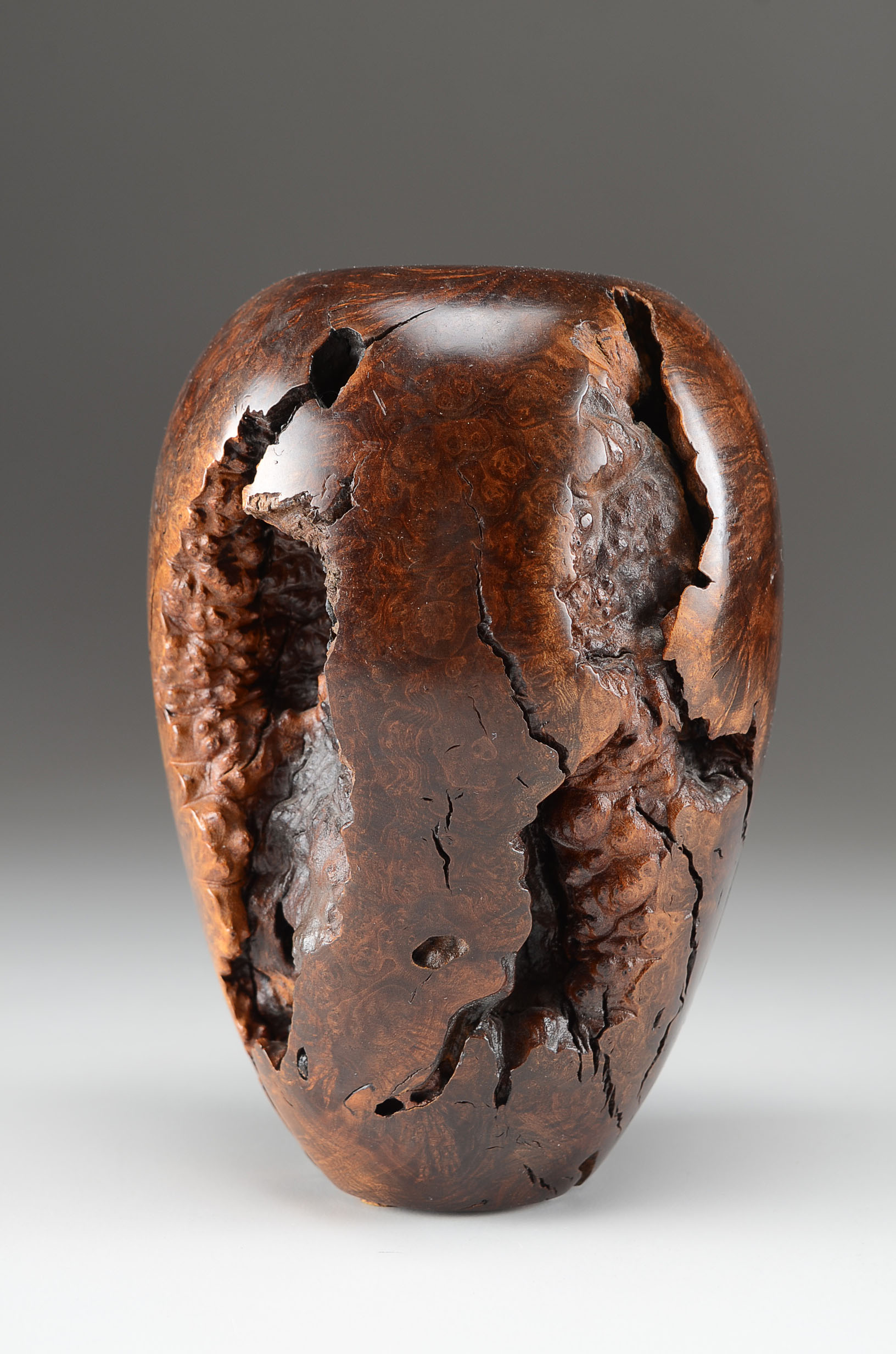 Coast Gallery Hand Turned Burled Wood Vase