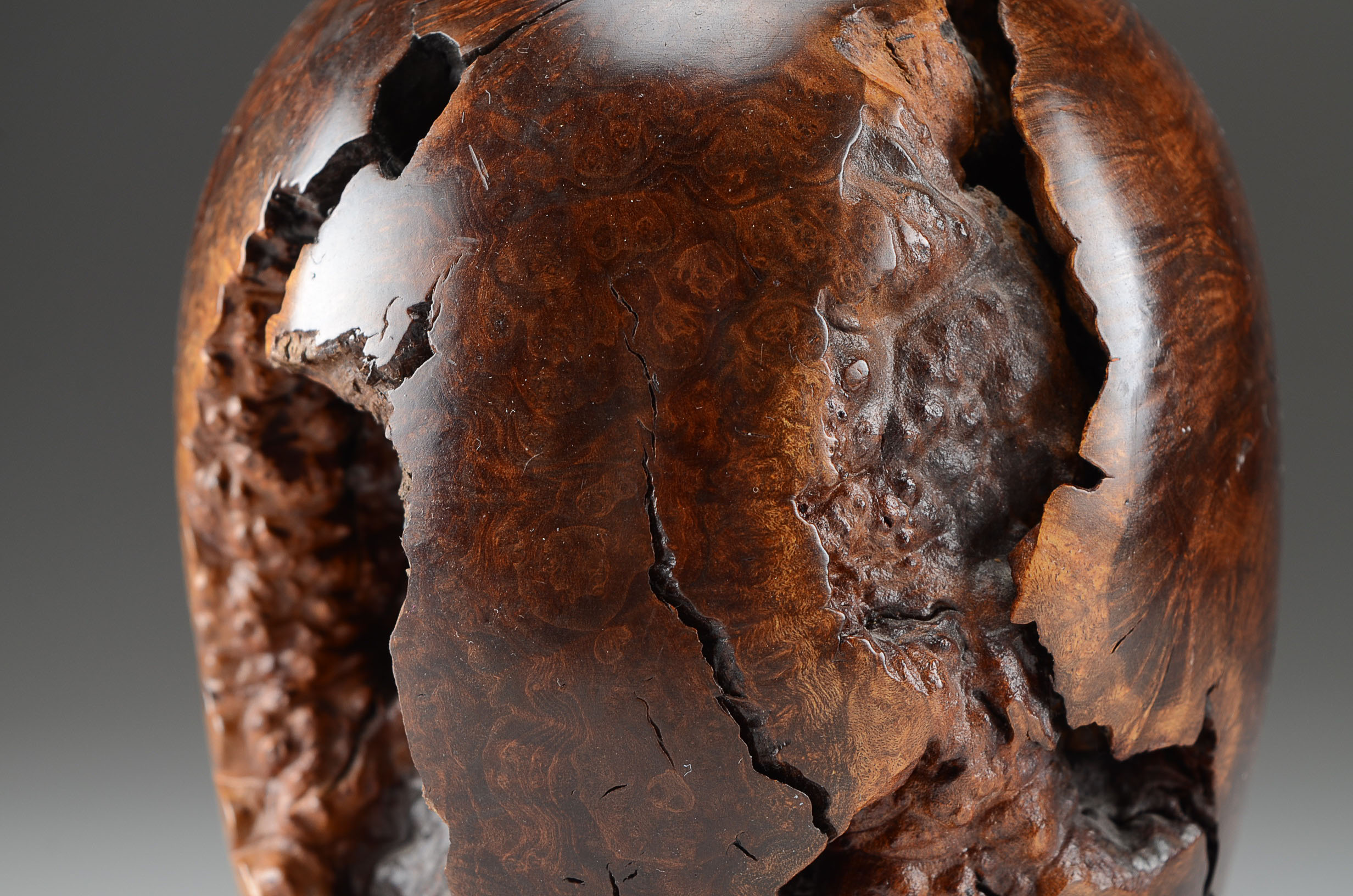 Coast Gallery Hand Turned Burled Wood Vase