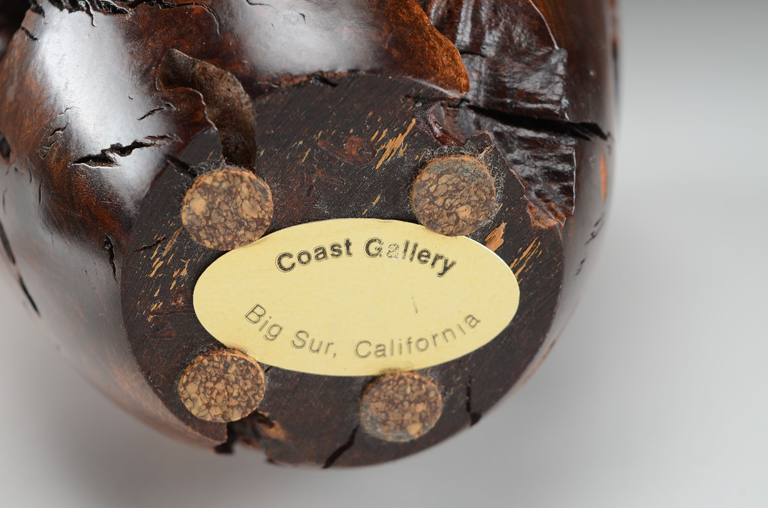 Coast Gallery Hand Turned Burled Wood Vase