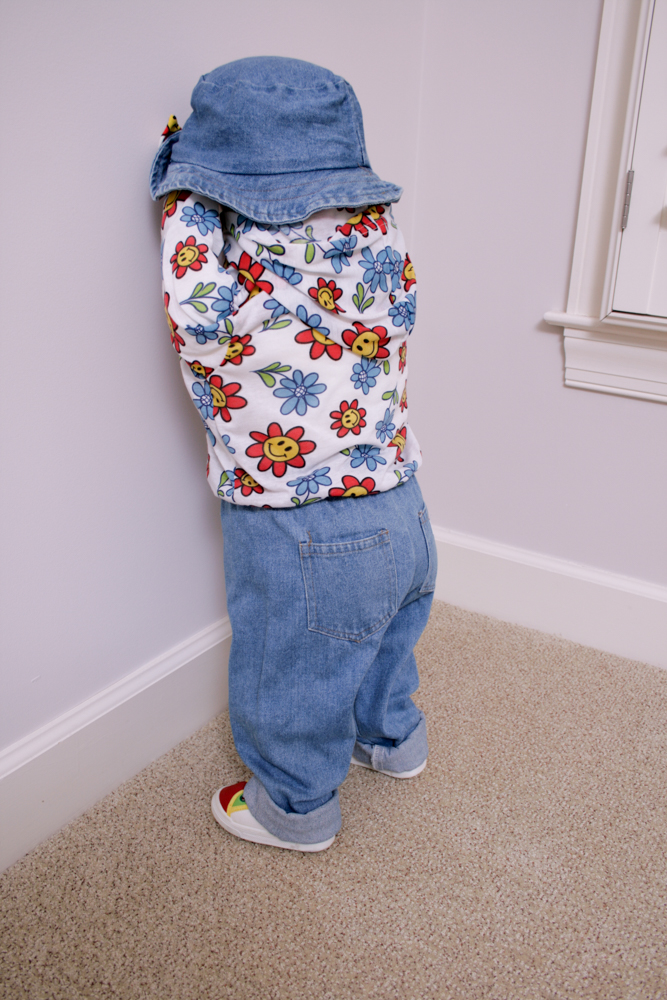 Pair of Handmade Hide & Seek Time Out Corner Dolls