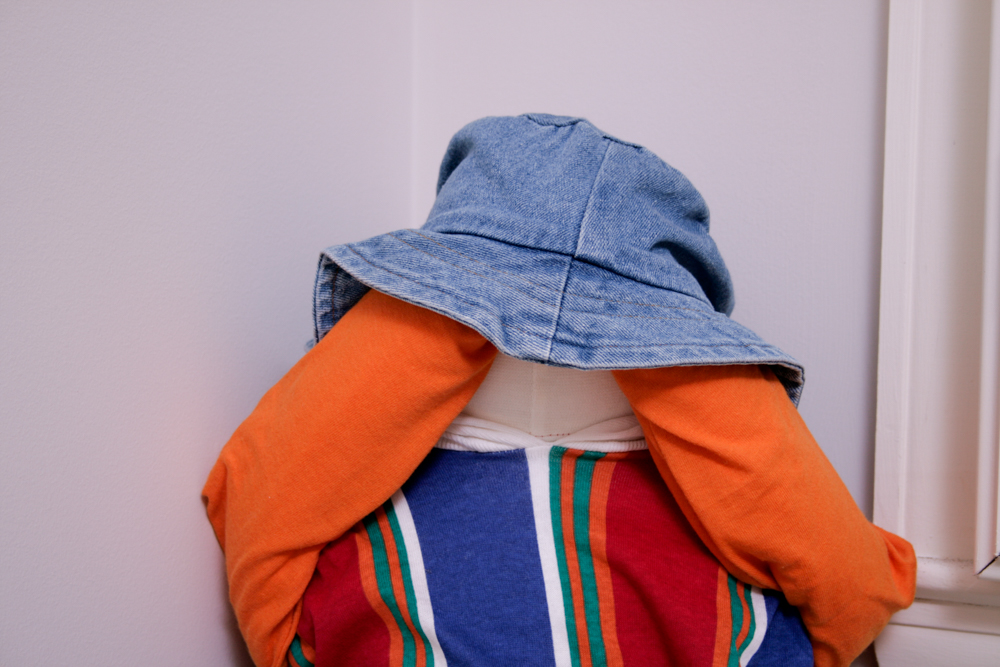 Pair of Handmade Hide & Seek Time Out Corner Dolls