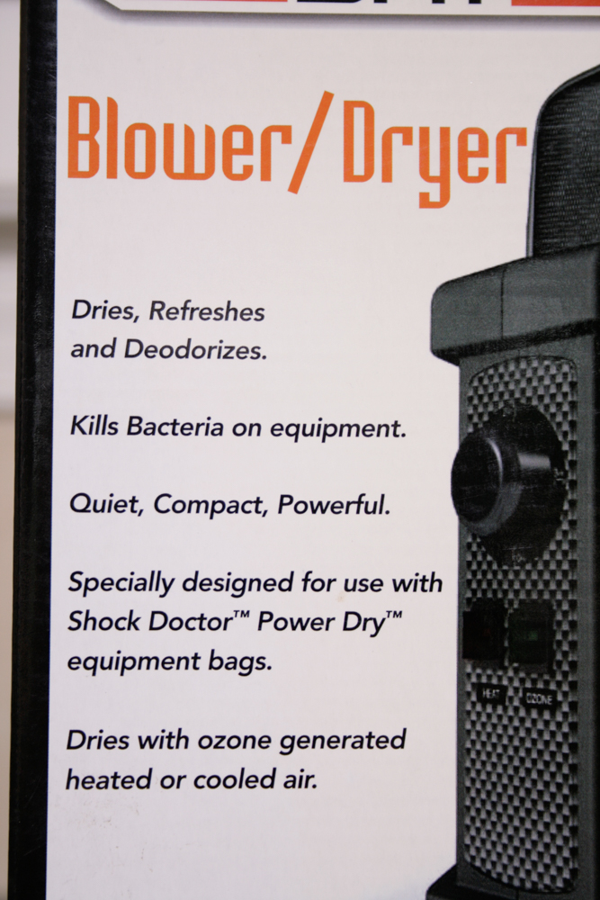 Shock Doctor Helmet Dryer GT/Formula Helmet Bag with Power Dry Blower and Backpack