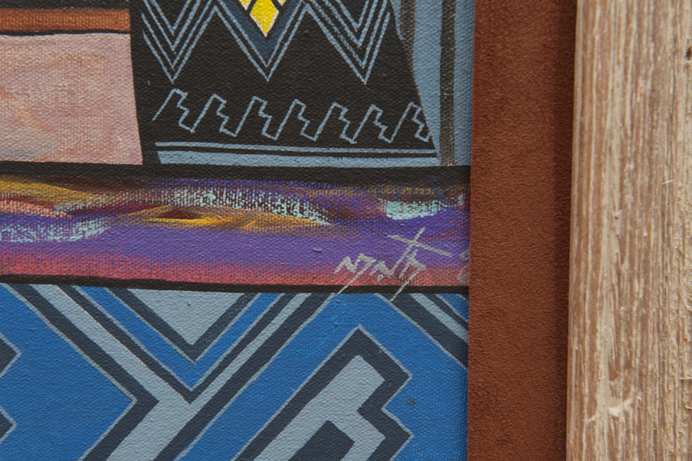 Neil David "Corn Kachina" Acrylic on Canvas