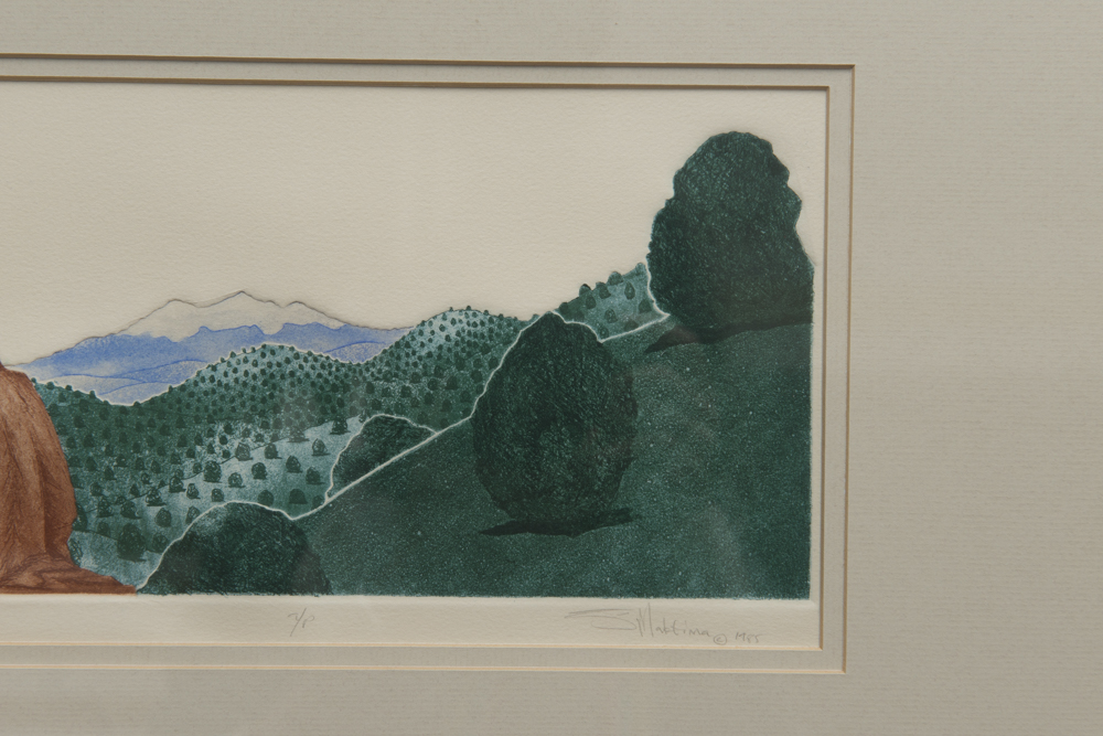 Willard "Joe" Maktima "Resting" Aquatint Etching