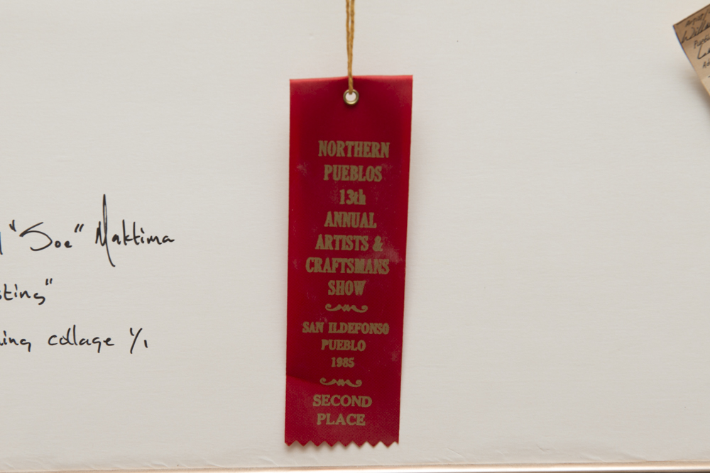 Willard "Joe" Maktima "Resting" Aquatint Etching