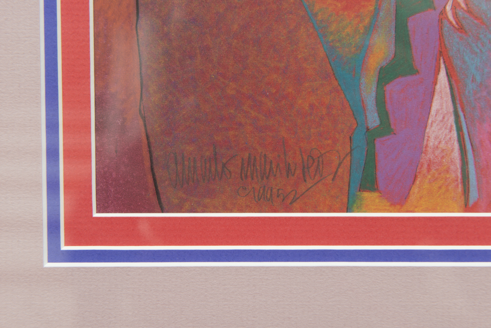 Amado Maurilio Pena Native American Collagraph